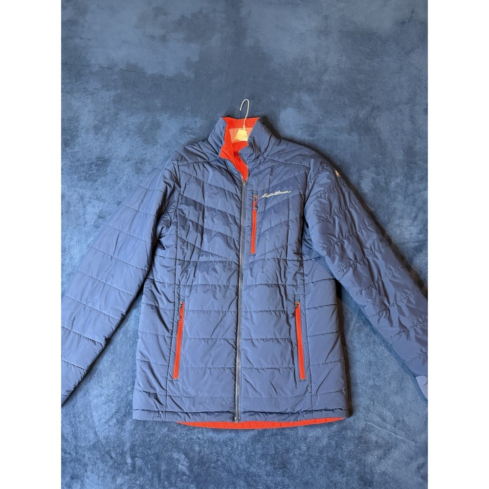 Eddie Bauer Men’s First Ascent IgniteLite Reversible Jacket Sz S Blue/Orange